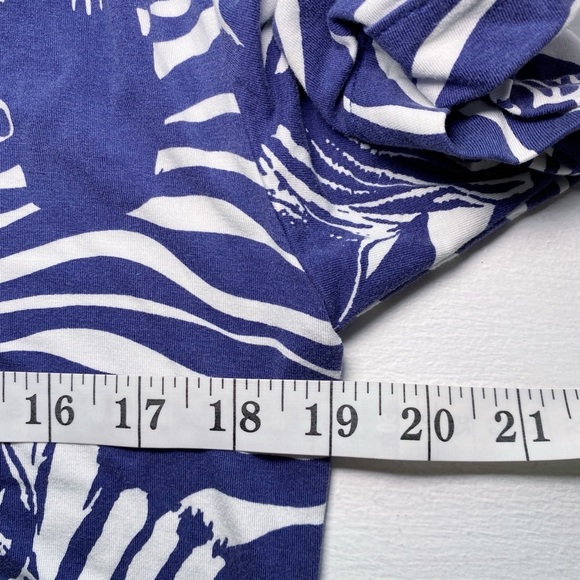 Tori Richard ALTERED Blue Zebra Print Women's Dress - Picture 10 of 16